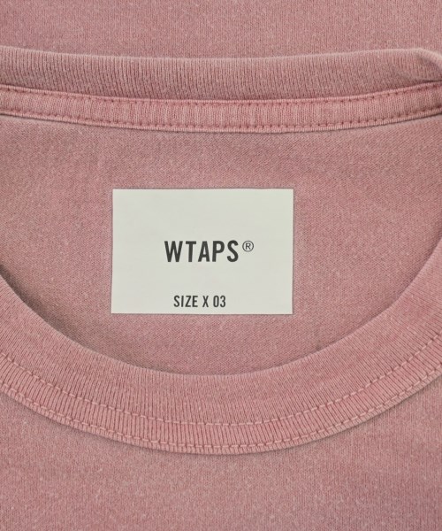 WTAPS（ダブルタップス）Tシャツ・カットソー ピンク サイズ:03(L位) メンズ/2200694313044
