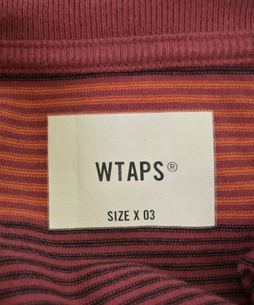 WTAPS（ダブルタップス）Tシャツ・カットソー 赤 サイズ:3(L位) メンズ/2200687648214