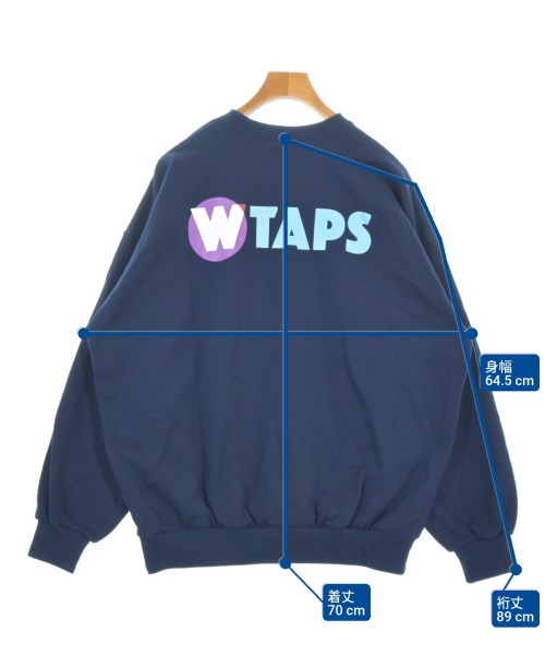 WTAPS（ダブルタップス）スウェット 紺 サイズ:03(L位) メンズ/2200693490012