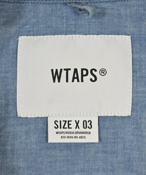 WTAPS（ダブルタップス）カジュアルシャツ 青 サイズ:03(L位) メンズ/2200693843269