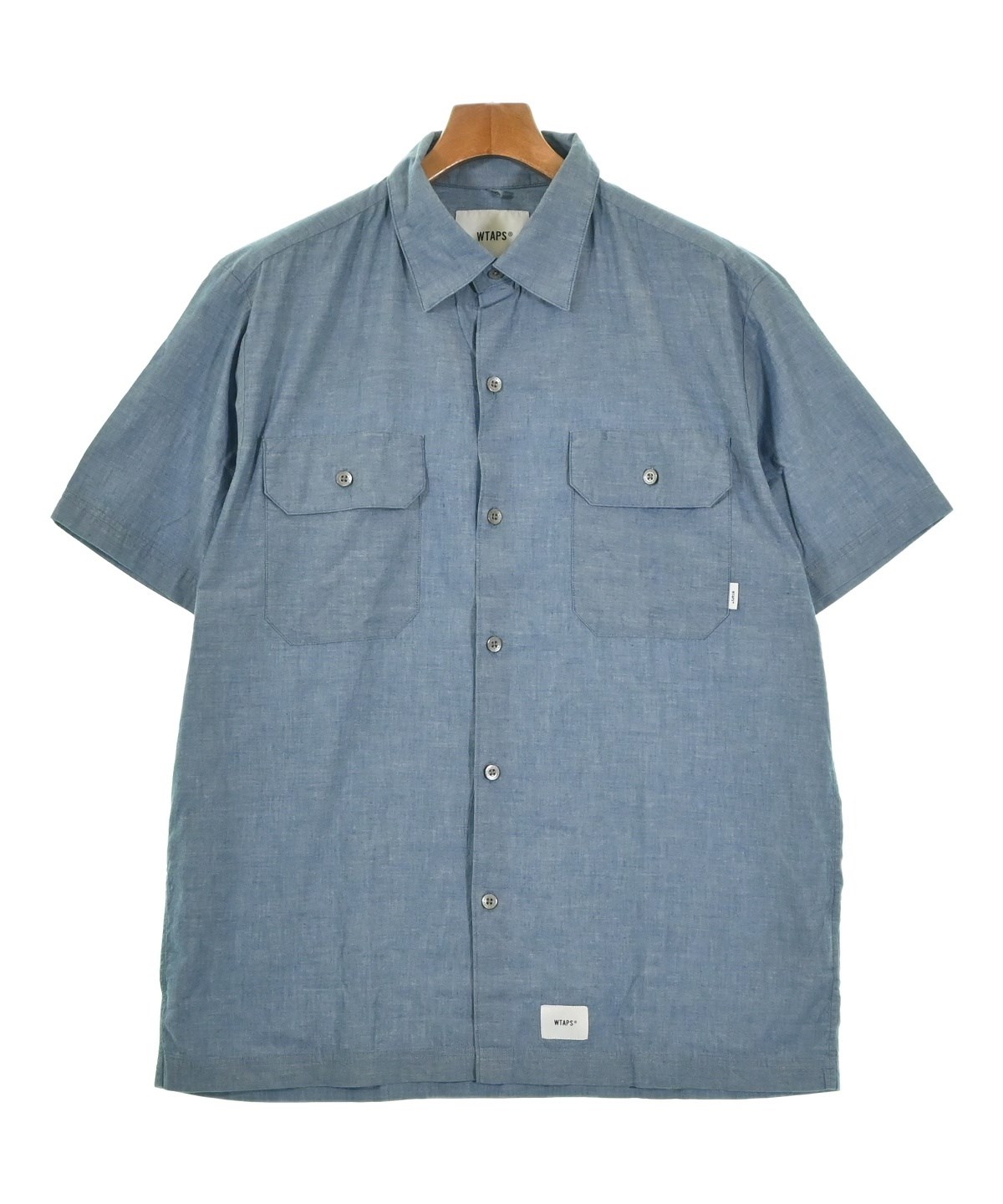 WTAPS シャツ　サイズ03 WTAPS（ダブルタップス）カジュアルシャツ 青 サイズ:03(L位) メンズ