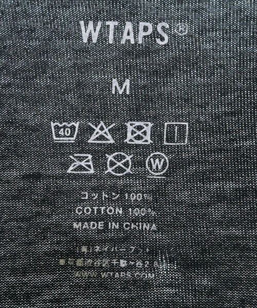 WTAPS（ダブルタップス）Tシャツ・カットソー 黒 サイズ:M メンズ/2200699105064