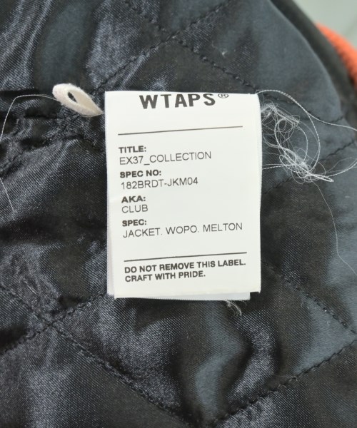 WTAPS（ダブルタップス）スタジャン オレンジ サイズ:2(M位) メンズ/2200700372010