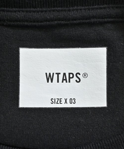 WTAPS（ダブルタップス）Tシャツ・カットソー 黒 サイズ:3(L位) メンズ/2200699335034