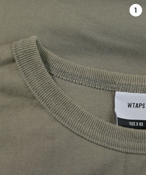 WTAPS（ダブルタップス）Tシャツ・カットソー カーキ サイズ:3(L位) メンズ/2200700875016