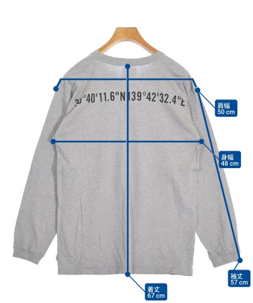 WTAPS（ダブルタップス）Tシャツ・カットソー グレー サイズ:2(M位) メンズ/2200700875054