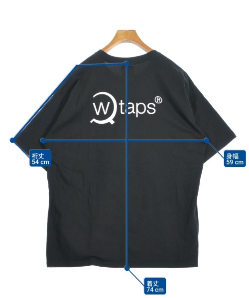 WTAPS（ダブルタップス）Tシャツ・カットソー 黒 サイズ:5(XXL位) メンズ/2200700875078