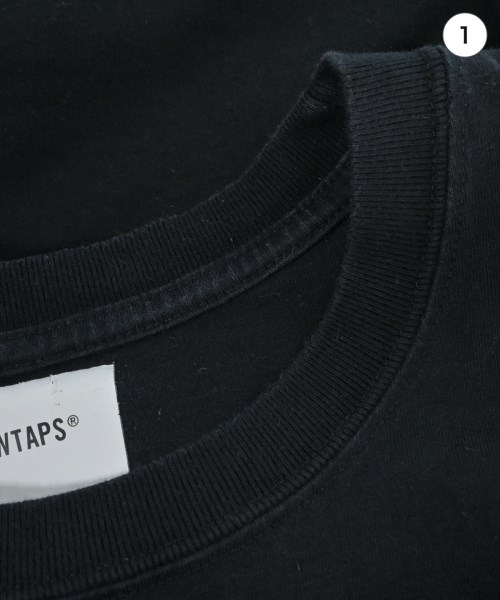 WTAPS（ダブルタップス）Tシャツ・カットソー 黒 サイズ:5(XXL位) メンズ/2200700875078