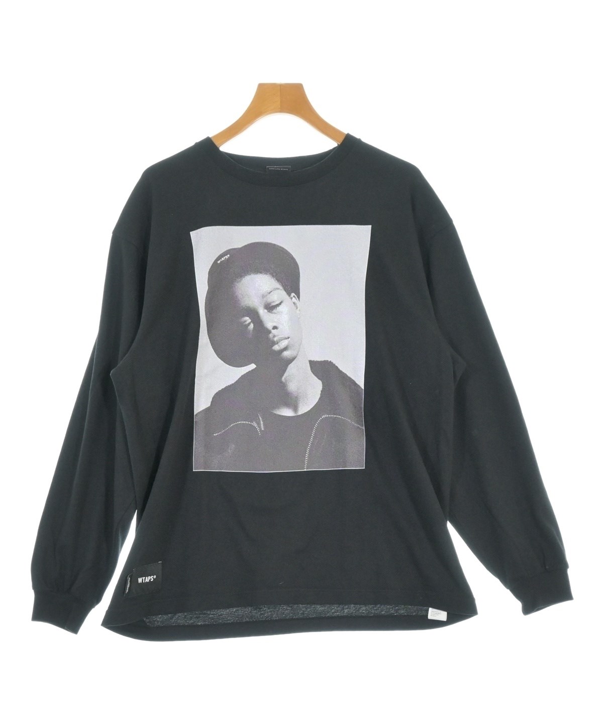 WTAPS ブラック 長袖カットソー WTAPS（ダブルタップス）Tシャツ・カットソー 黒 サイズ:01(S位