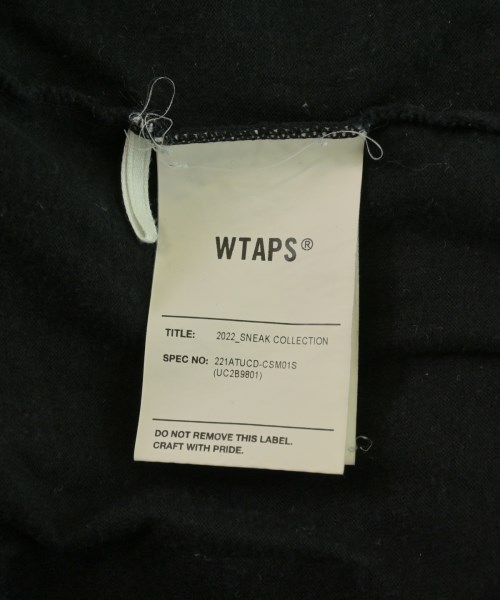 WTAPS（ダブルタップス）Tシャツ・カットソー 黒 サイズ:04(XL位) メンズ/2200701737061