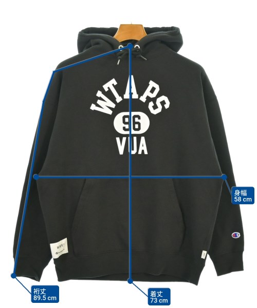 WTAPS（ダブルタップス）パーカー 黒 サイズ:S メンズ/2200644247016