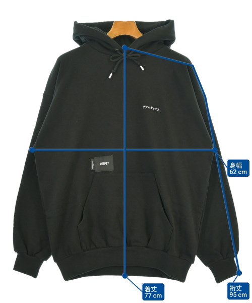 WTAPS（ダブルタップス）パーカー 黒 サイズ:02(M位) メンズ/2200644247047