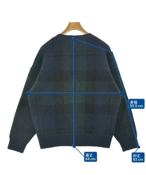 WTAPS（ダブルタップス）カーディガン 紺 サイズ:01(S位) メンズ/2200654729038