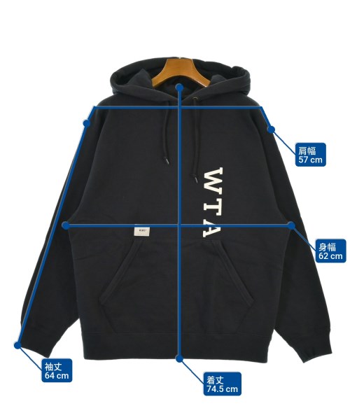 WTAPS（ダブルタップス）パーカー 紺 サイズ:2(M位) メンズ/2200649945047