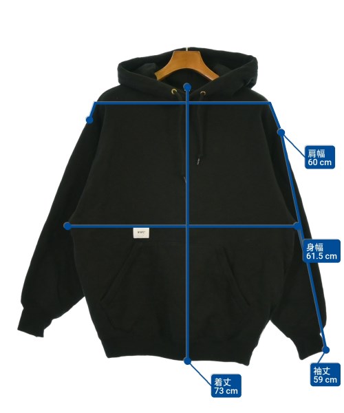 WTAPS（ダブルタップス）パーカー 黒 サイズ:2(M位) メンズ/2200652861037