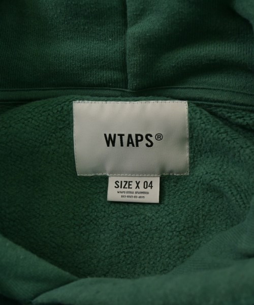 WTAPS（ダブルタップス）パーカー 緑 サイズ:04(XL位) メンズ/2200656078073