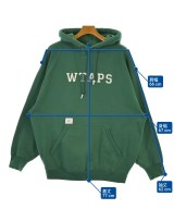 WTAPS（ダブルタップス）パーカー 緑 サイズ:04(XL位) メンズ/2200656078073