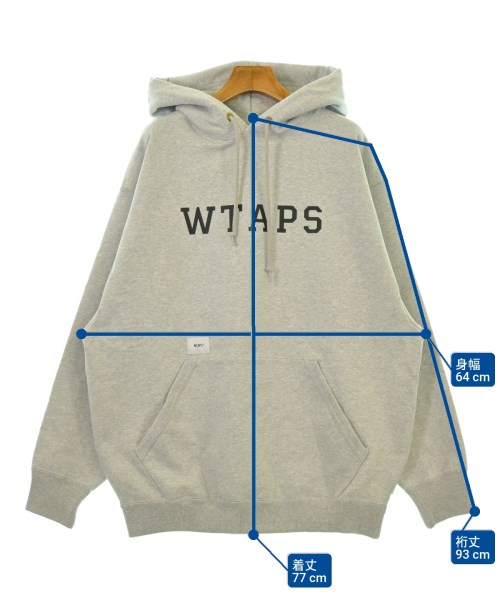 WTAPS（ダブルタップス）パーカー グレー サイズ:03(L位) メンズ/2200462411033