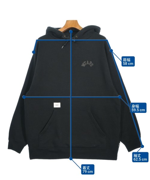 WTAPS（ダブルタップス）パーカー 黒 サイズ:3(L位) メンズ/2200657036027