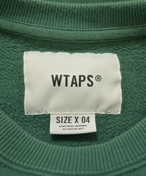 WTAPS（ダブルタップス）スウェット 緑 サイズ:4(XL位) メンズ/2200657069018