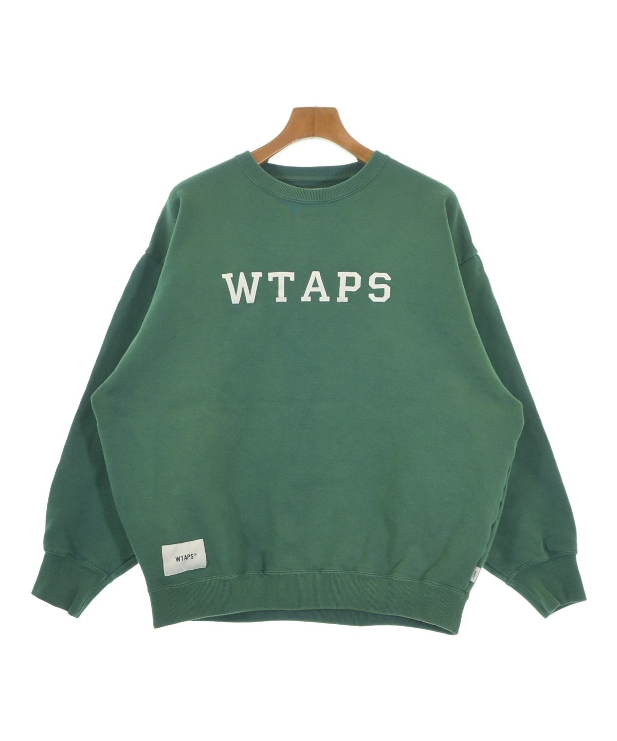 WTAPS（ダブルタップス）スウェット 緑 サイズ:4(XL位) メンズ