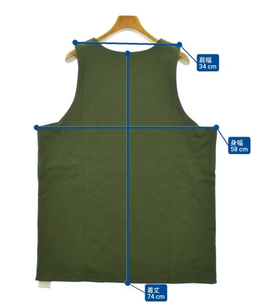 WTAPS（ダブルタップス）タンクトップ カーキ サイズ:3(L位) メンズ/2200656214099