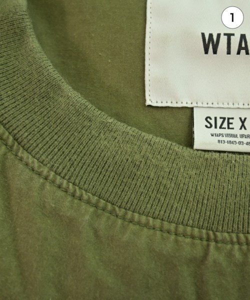 WTAPS（ダブルタップス）Tシャツ・カットソー カーキ サイズ:2(M位) メンズ/2200656214112
