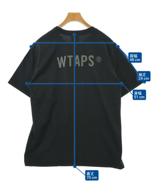 WTAPS（ダブルタップス）Tシャツ・カットソー 黒 サイズ:03(L位) メンズ/2200657834036