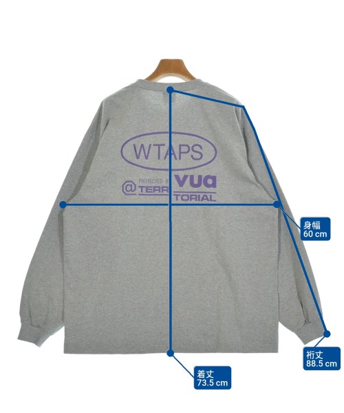 WTAPS（ダブルタップス）Tシャツ・カットソー グレー サイズ:2(M位) メンズ/2200659826046