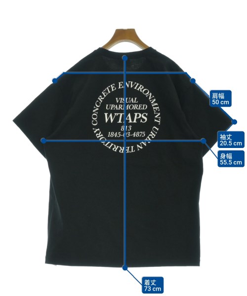 WTAPS（ダブルタップス）Tシャツ・カットソー 黒 サイズ:02(M位) メンズ/2200660986043