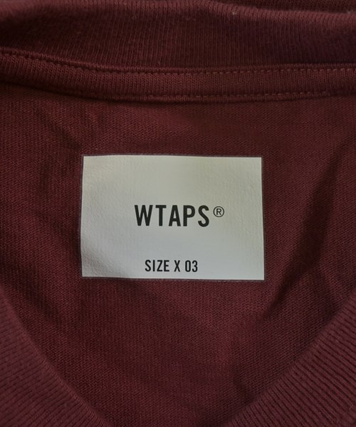 WTAPS（ダブルタップス）Tシャツ・カットソー 赤 サイズ:03(L位) メンズ/2200660986074