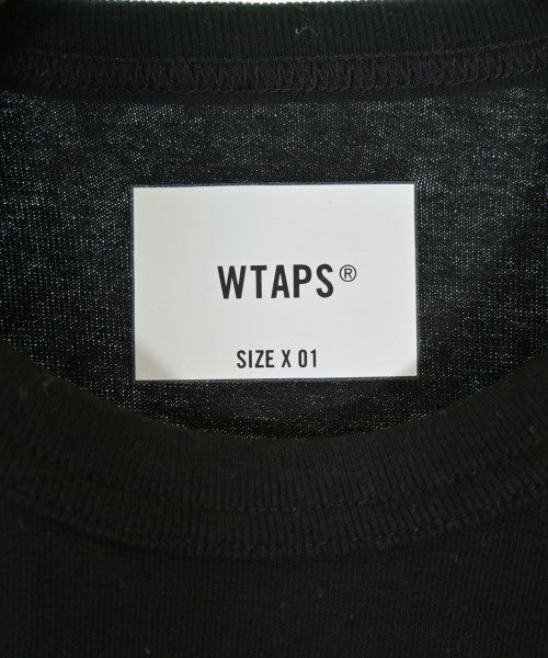 WTAPS（ダブルタップス）Tシャツ・カットソー 黒 サイズ:01(L位) メンズ/2200710303028