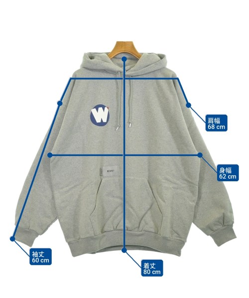 WTAPS（ダブルタップス）パーカー グレー サイズ:4(XL位) メンズ/2200715268049