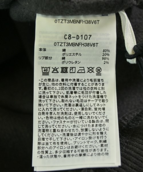 WTAPS（ダブルタップス）パーカー 黒 サイズ:XL メンズ/2200715268056