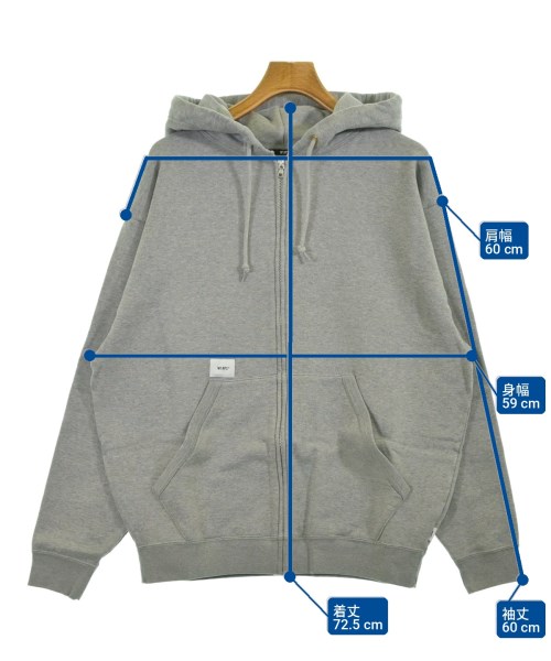 WTAPS（ダブルタップス）パーカー グレー サイズ:4(XL位) メンズ/2200715268063