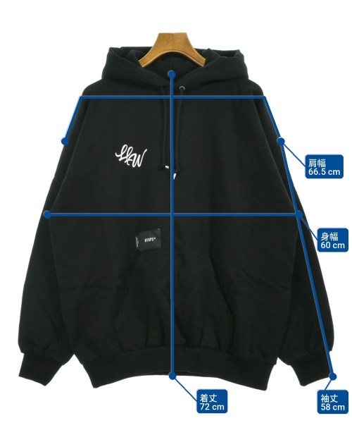 WTAPS（ダブルタップス）パーカー 黒 サイズ:3(L位) メンズ/2200715268070