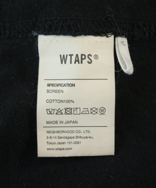 WTAPS（ダブルタップス）Tシャツ・カットソー 黒 サイズ:4(XL位) メンズ/2200715862209