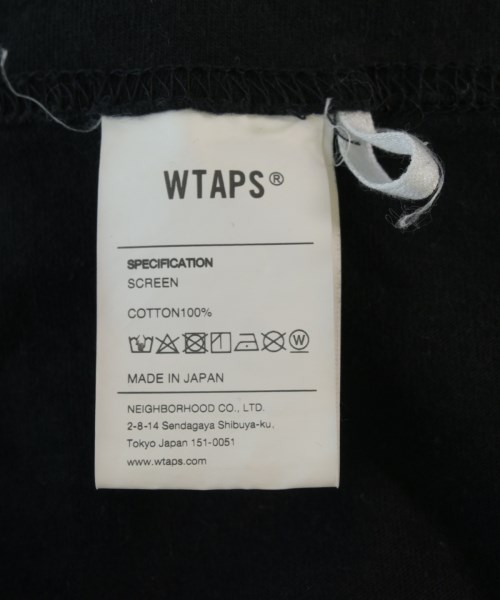 WTAPS（ダブルタップス）Tシャツ・カットソー 黒 サイズ:4(XL位) メンズ/2200715862216