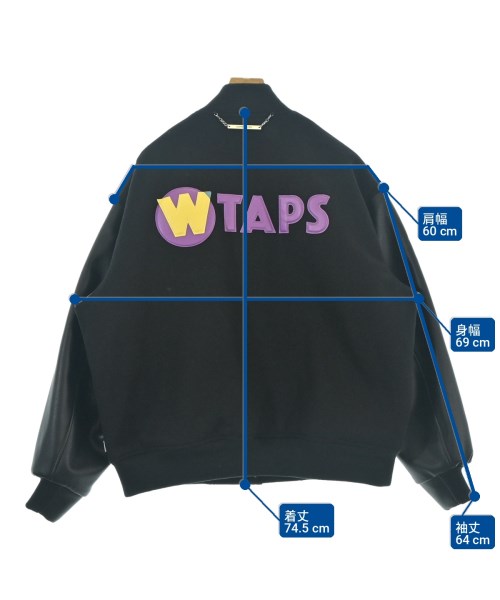 WTAPS（ダブルタップス）スタジャン 黒 サイズ:3(L位) メンズ/2200716005018