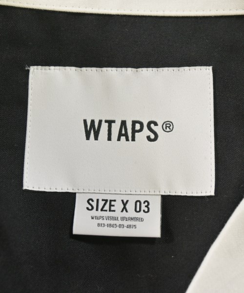 WTAPS（ダブルタップス）カジュアルシャツ 黒 サイズ:3(L位) メンズ/2200716430032
