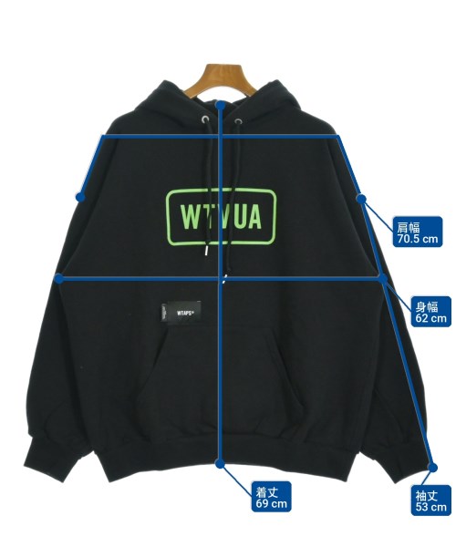 WTAPS（ダブルタップス）パーカー 黒 サイズ:03(L位) メンズ/2200717407040