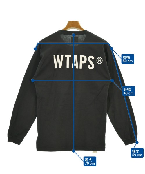 WTAPS（ダブルタップス）Tシャツ・カットソー 黒 サイズ:2(M位) メンズ/2200644873185