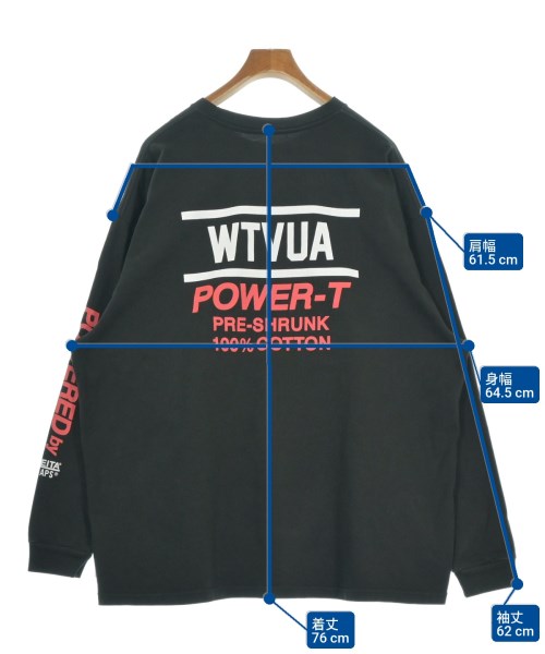 WTAPS（ダブルタップス）Tシャツ・カットソー 黒 サイズ:04(XL位) メンズ/2200645239034