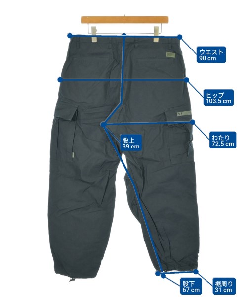 WTAPS（ダブルタップス）カーゴパンツ 黒 サイズ:4(XL位) メンズ/2200646102047