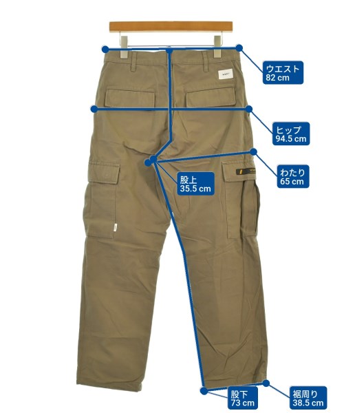 WTAPS（ダブルタップス）カーゴパンツ 茶 サイズ:1(S位) メンズ/2200647961056