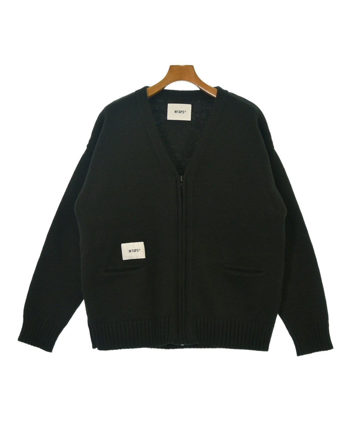 WTAPS カーディガン ブラック サイズ02 WTAPS（ダブルタップス）カーディガン 黒 サイズ:03(L位) メンズ