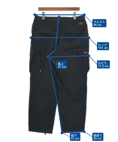 WTAPS（ダブルタップス）カーゴパンツ 黒 サイズ:03(L位) メンズ/2200648824046