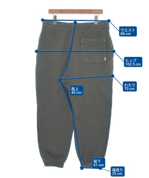 WTAPS（ダブルタップス）スウェットパンツ グレー サイズ:03(L位) メンズ/2200632635108