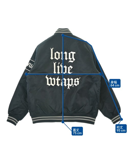 WTAPS（ダブルタップス）スタジャン 紺 サイズ:02(M位) メンズ/2200640321048