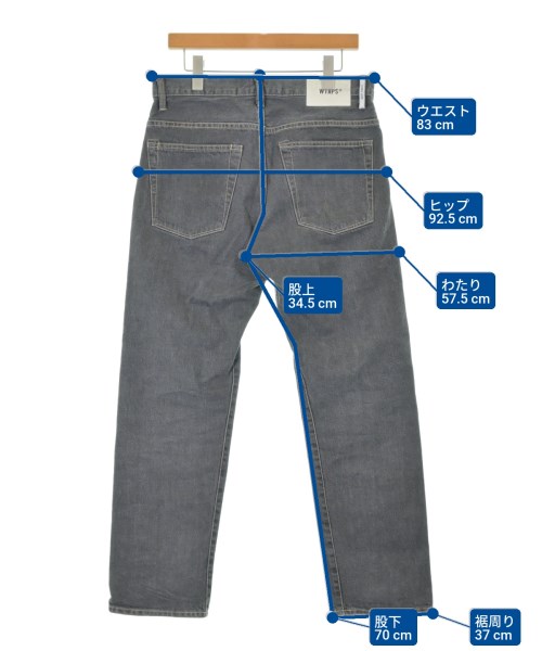 WTAPS（ダブルタップス）デニムパンツ 黒 サイズ:2(M位) メンズ/2200652718058